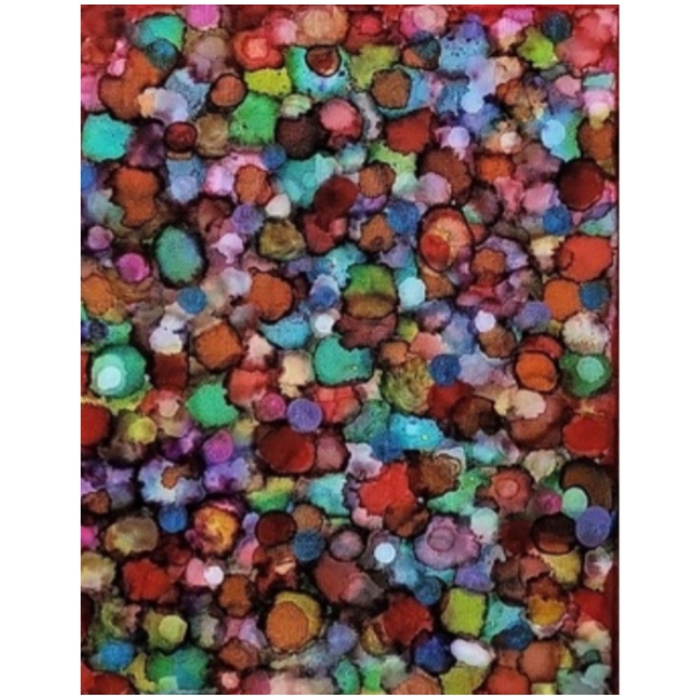Hand Crafted Abstract Design 11x14 Inches Canvas Painting - Picture 1 of 4